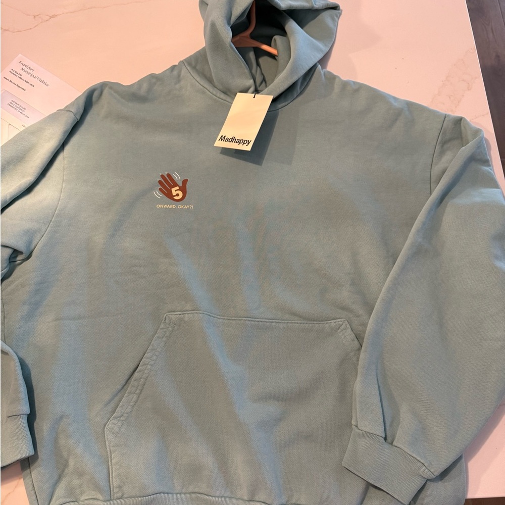 Madhappy Light Blue/Teal Hoodie Size L